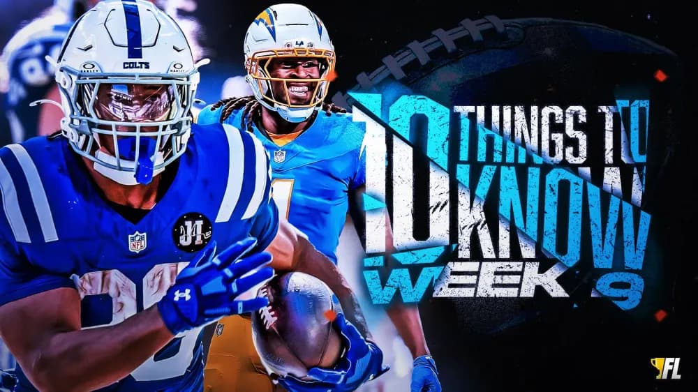 10 Things to Know For Week 9: Mid-Season Awards, Touchdown Regression Candidates, and More