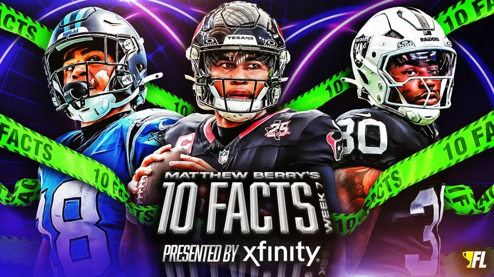 Matthew Berry's 10 Facts For Week 7 Fantasy Football: C.J. Stroud, Jalen Coker & More