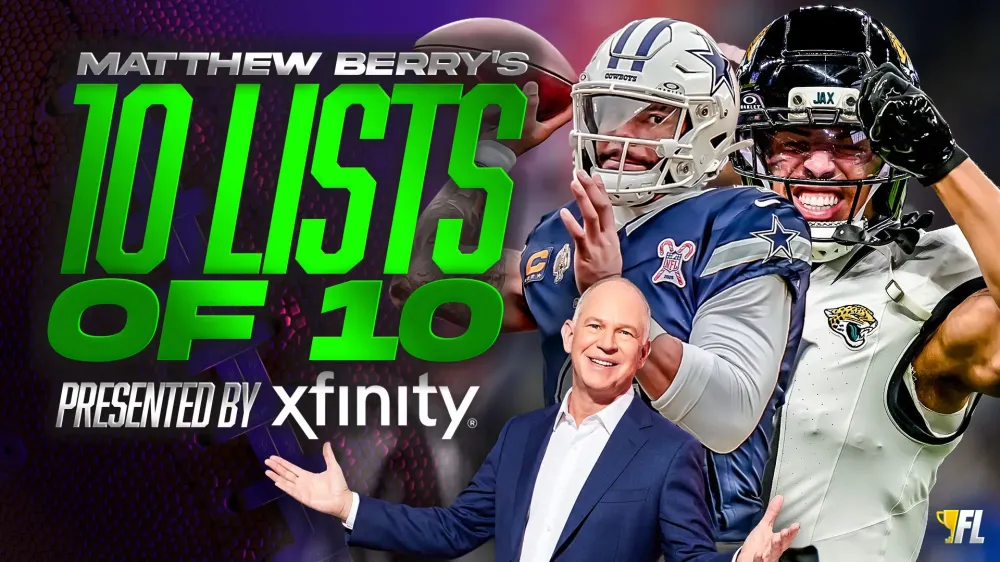 Matthew Berry's 10 Lists Of 10 For The 2026 Fantasy Football Season