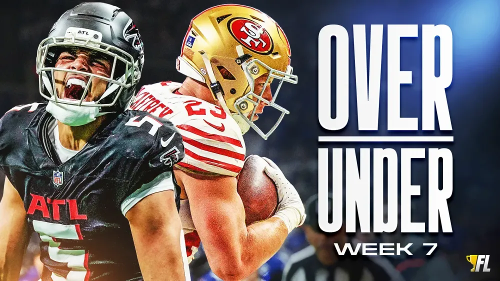 NFL Total (Over/Under) Picks for Week 7: Can the Falcons Keep Up With the 49ers?