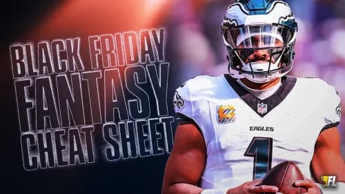 Black Friday Fantasy Football Cheat Sheet: Chicago Bears at Philadelphia Eagles