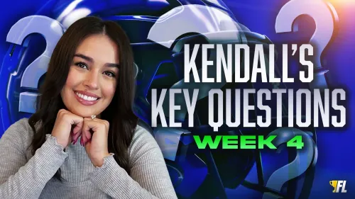 Kendall's Key Questions Week 4: Trades, Start/Sit Decisions, and More