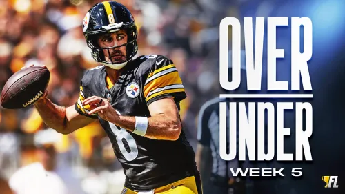 NFL Total (Over/Under) Picks for Week 5: Sneaky Shootout Potential in Pittsburgh?