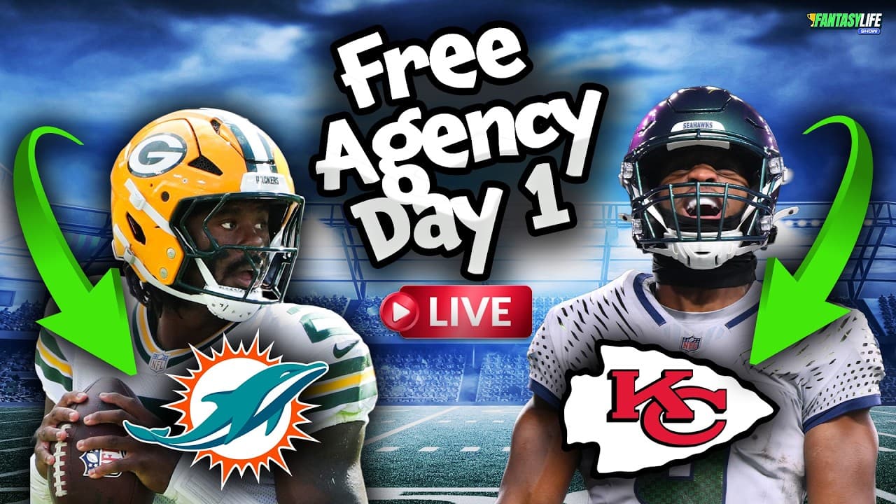 NFL Free Agency Day 1 LIVE! (Fantasy Football Winners & Losers)