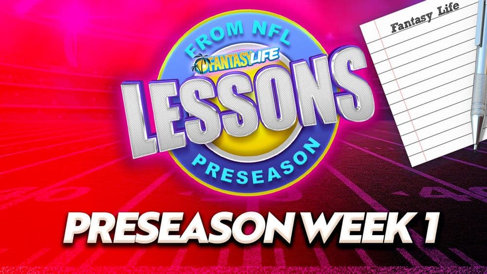 Lessons from the NFL Preseason Week 1