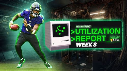 The Utilization Report. Everything You Need For Fantasy Football In Week 8.
