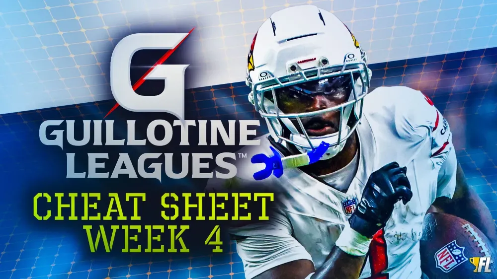 Guillotine Leagues™️ Cheat Sheet For Week 4