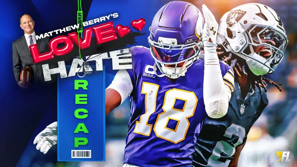 Recapping Matthew Berry's Love/Hate For Week 2 Fantasy Football: Justin Jefferson & More