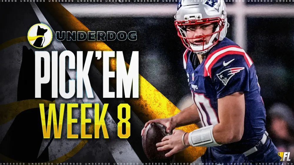 Underdog Pick 'Em Selections For Week 8: Drake Maye Over The Top