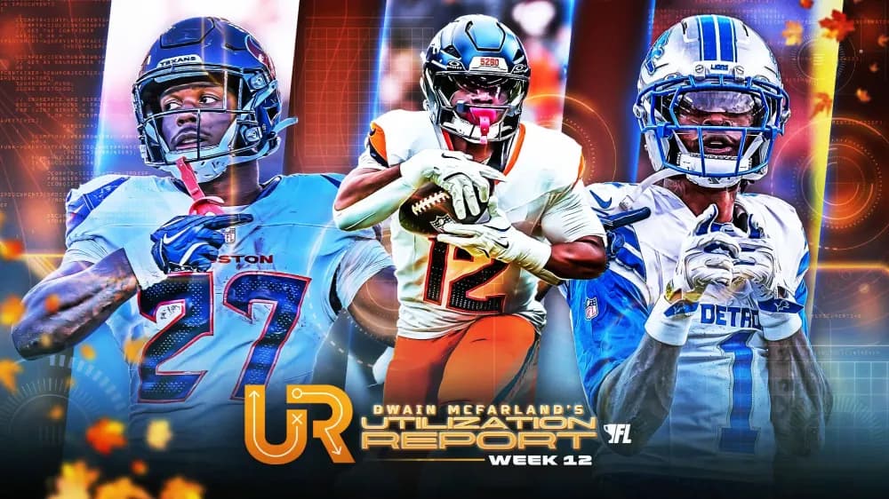 Fantasy Football Takeaways: RJ Harvey Headlines Utilization Report For Week 12