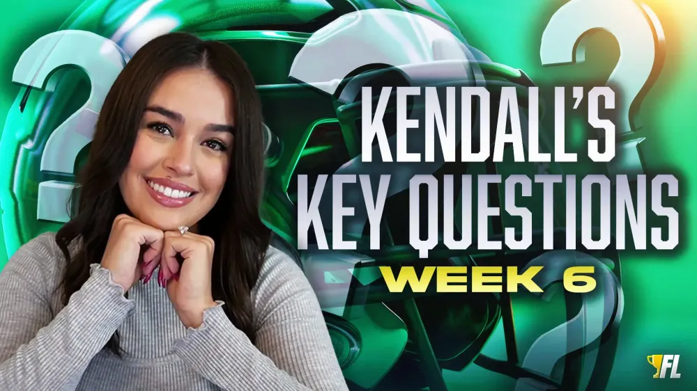 Kendall's Key Questions Week 6: Start/Sit Dilemmas, QB Choices, and More