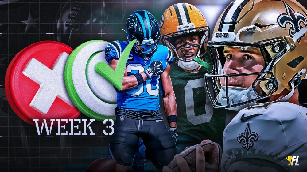 Start 'Em, Sit 'Em For Week 3 Fantasy Football Lineups: Tyler Shough, Chuba Hubbard & More